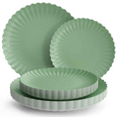 Scalloped Paper Plate Combo 20/20 - Matcha